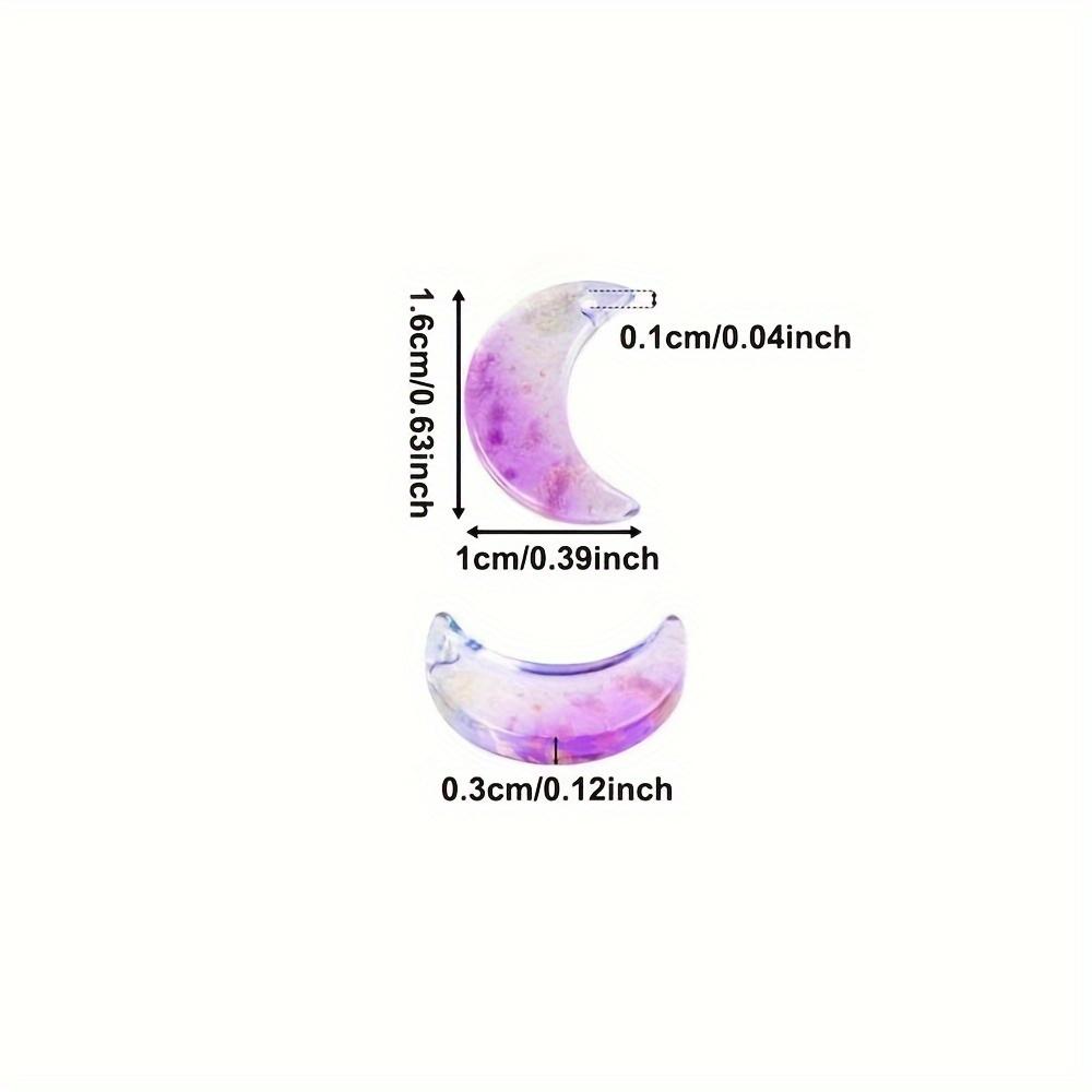 20/50/100 buc culoare aleatorie DIY material sticlă în formă de lună brățară colier cercei breloc pandantiv breloc