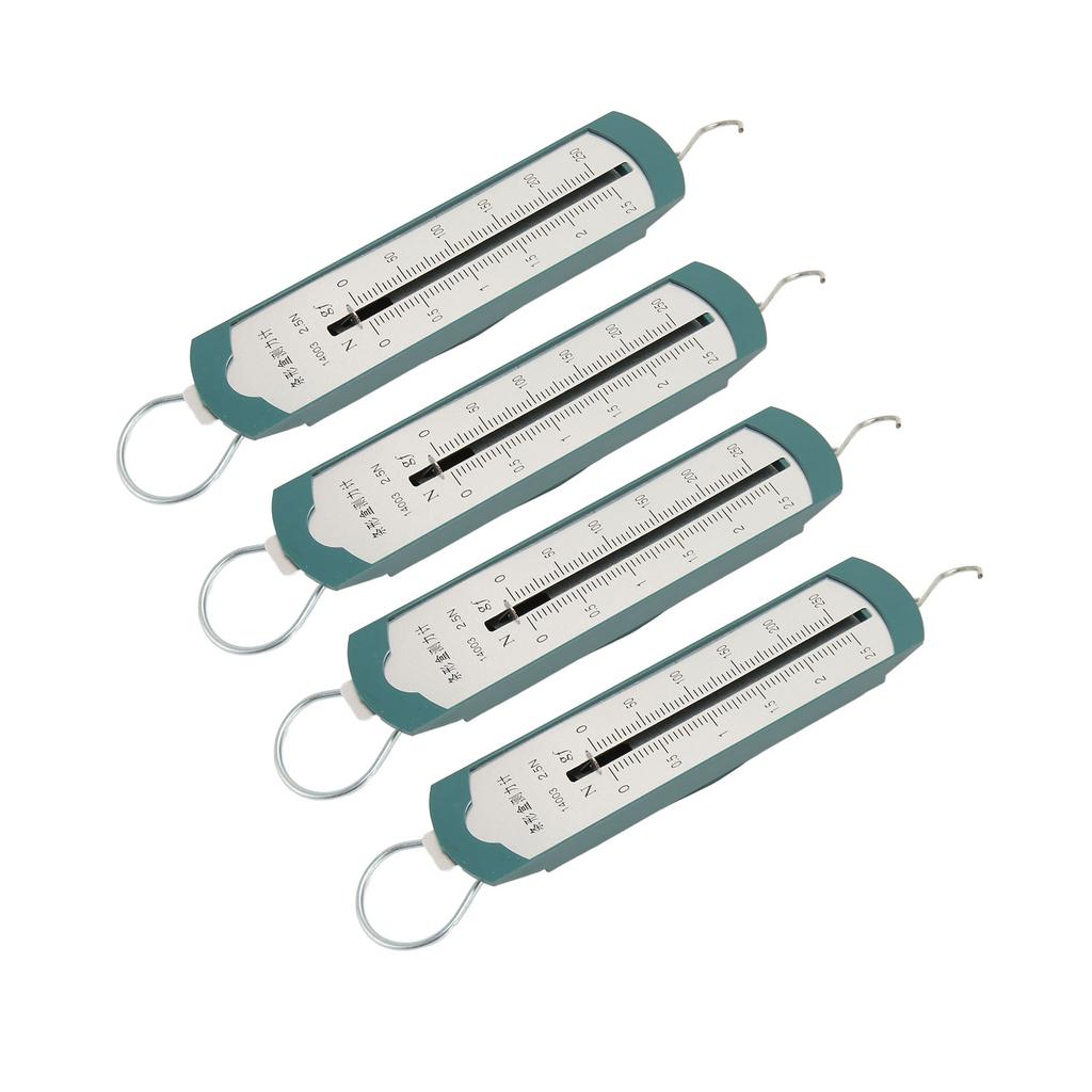 4pcs Spring Dynamometer Professional High Accuracy Bar Portable Spring Scale for Student Physics