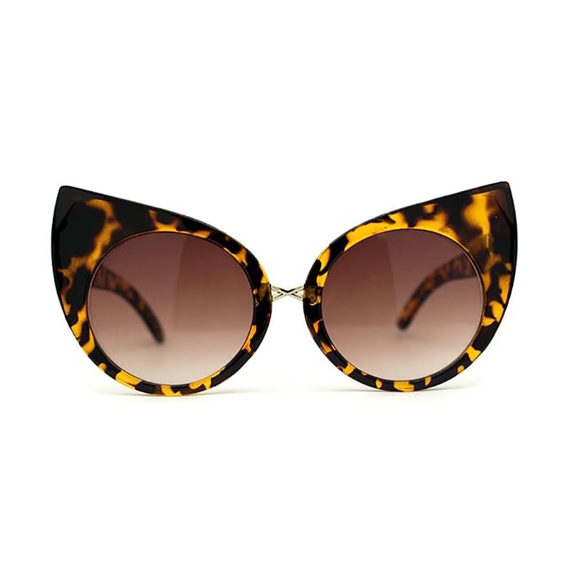 

Великі жіночі сонцезахисні окуляри «котяче око» з градієнтними відтінками з милими котячими вухами Модні сонцезахисні окуляри з великою оправою для вечірок