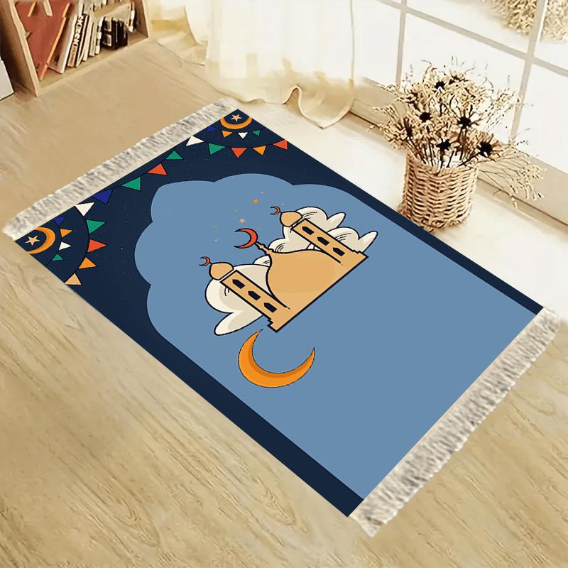 VIKAMA Portable Prayer Mat Foldable Polyester Mat for Pilgrimage Daily Prayer Suitable for Indoor Ideal for Study Room and Halls