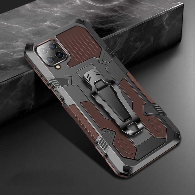 For Samsung Galaxy A12 Armor Warrior Shockproof PC + TPU Protective Case