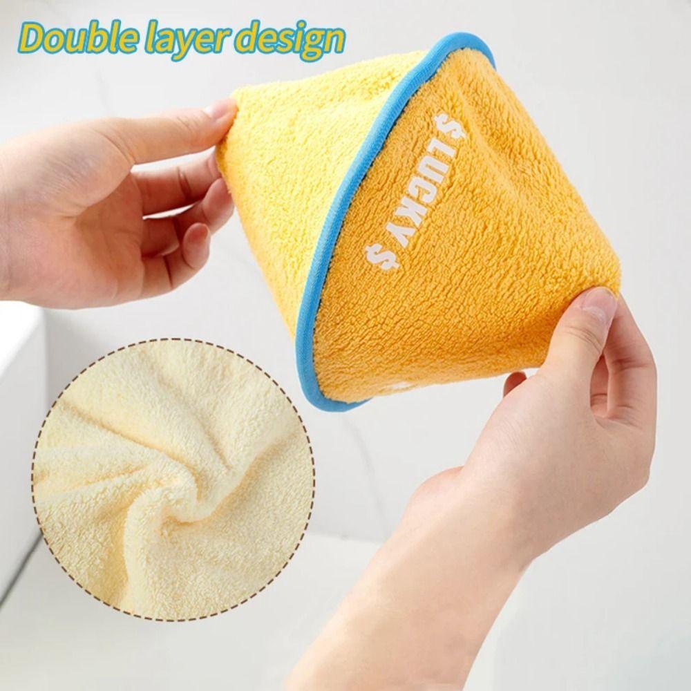 1Pcs Tableware Cleaning Small Towels Kitchen Bathroom Hanging Towel Durable Hand Towel