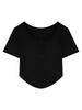 Short T-shirt women's summer new Korean version casual and thin inside student slim-fitting high-waisted student top trendy