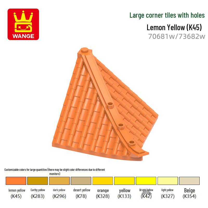 

Wange Science & Education Набор строительных блоков 70681w73682w - Совместимые, Отдельные детали с отверстиями и Большие угловые плитки 1kg (approx. 98 pcs)