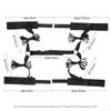 Miji SM Toys: Adult Bed Restraint Set - Hand & Leg Belts, 56 Pieces.