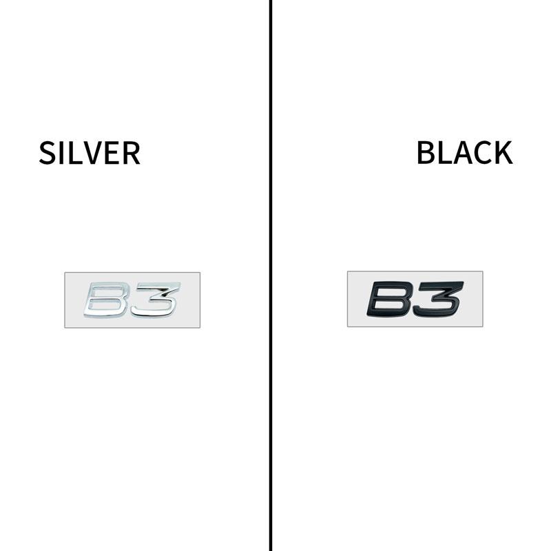 3D Car Styling Chrome Metal Black Silver Sticker Tail Emblem Rear Decal Letter Logo For Volvo T4 T5 T6 T8 B3 B4 B6 B8 V40 XC60