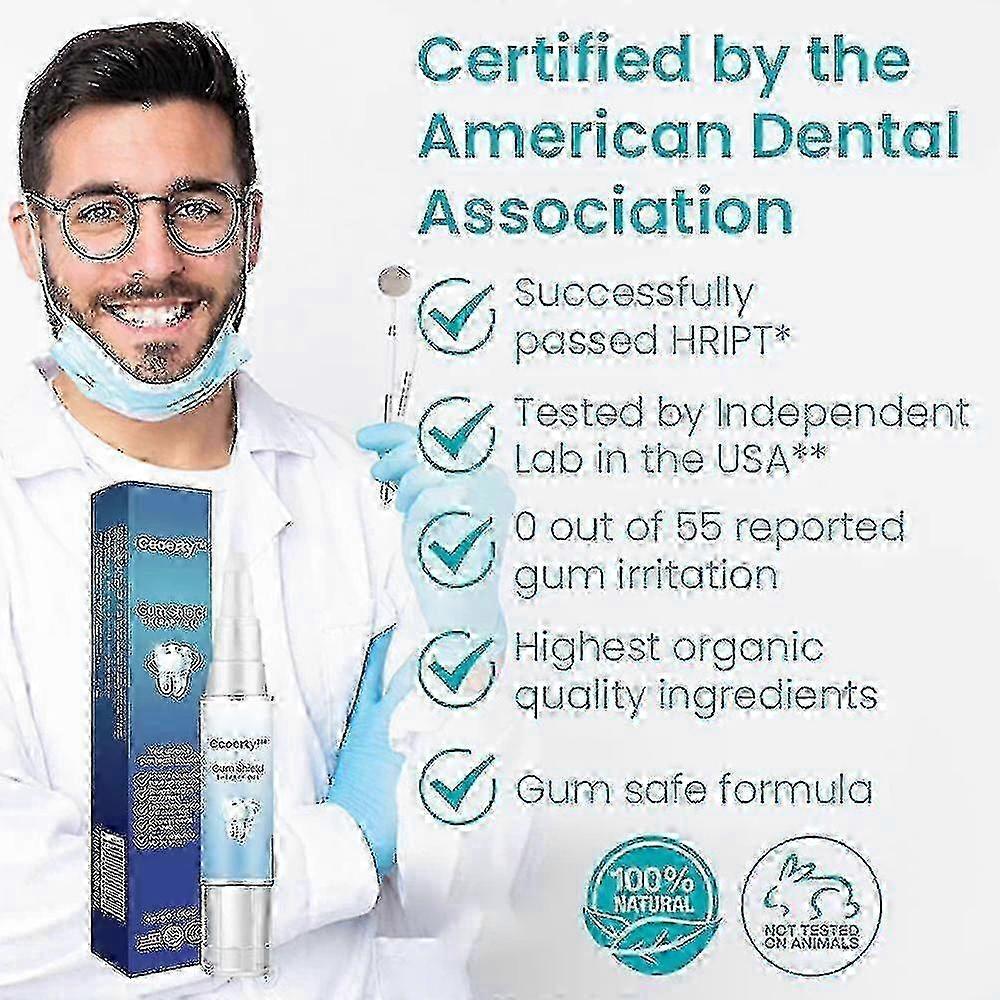 5 pezzi Gel Riparatore Gengive Ricostruente Rinforzante Sbiancante Rimuove Alito Infiammazione Orale Dente Cattivo Protegge Anti Macchie Gengivali Recessio