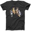 Katten Saxofoon Spelend Jazz Sax Muzikant Saxofonist T-shirt WTE Dames Heren Tanktop Sweatshirt Hoodie Zwart