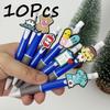 10Pcs Round Ballpoint Pens, Deep Blue Medical Series Gel Pens, Suitable for Doctors, Nurses and Students, Christmas Party Stationery Supplies, Ballpoi