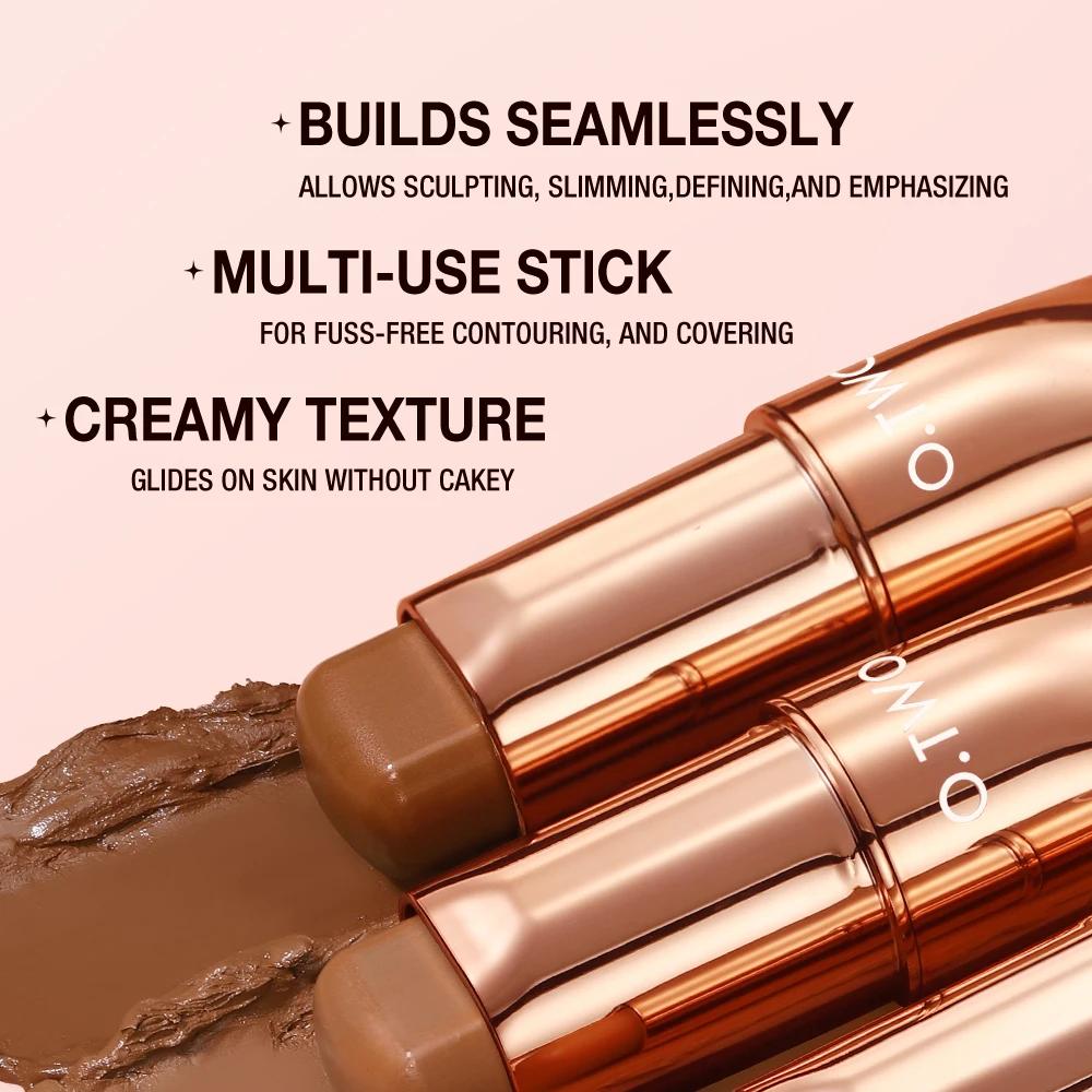 O.TWO.O Contour Stick Cream Stick illuminante leggero a lunga tenuta, facile da scolpire, correttore per il viso, abbronzante, penna per il contouring