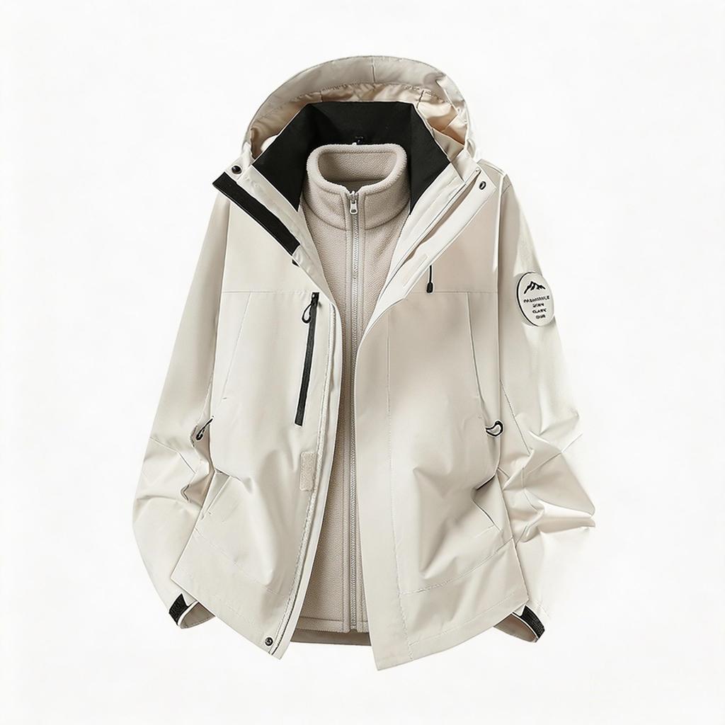 Men's and Women's 2026 Autumn/Winter Three-in-One Windproof Waterproof Jacket