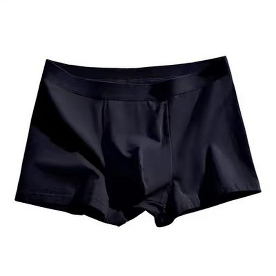 Men's Plus Size Pure Cotton Antibacterial Boxer Briefs - Loose, Breathable, Mid-Waist, Four Corners