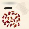 Mirror Phosphorescent Wearable Nail Finished Nail Sheet Almond Nail Solid Color Red Nail Patch