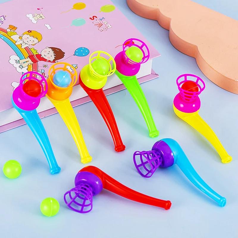 6/12/24pcs Blowing Pipe Floating Ball Games Party Favors Festival Gathering Carnival Christmas Match Prizes Birthday Gifts TMZ
