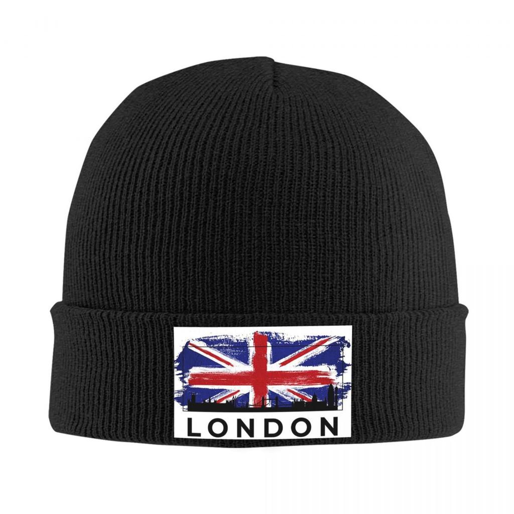 London UK England Warm Knitted Cap Fashion Bonnet Hat Autumn Winter Outdoor Beanies Hats for Men Women Adult
