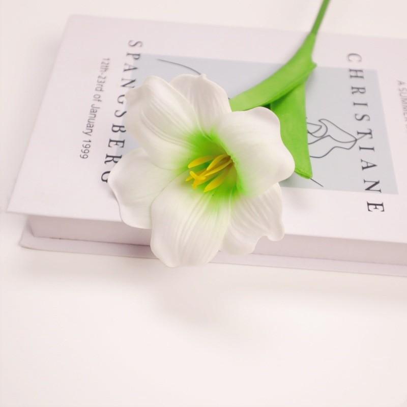 5pc/set Simulation Tulip Fake Flower Artificial 5-Head Tulips Bouquet Luxury Silicone Fake Flowers Wedding Party Decorative New