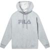 Fila Logo Print Loose Fashion Sports Hoodie Unisex Hoodies Gray Flower-Gray F51U338298FMG
