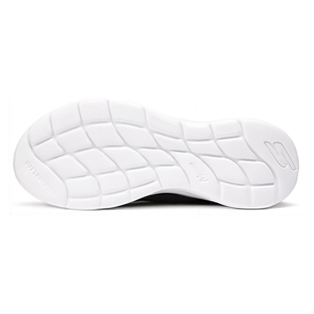 Skechers Slip-Ins Lace-Up Low-Top Flash Fit Technology Running Shoes Men Sneakers Black White 220934-BKW