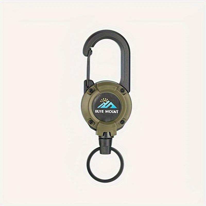 

Outdoor Portable Telescopic buckle multifunctional key chain anti-lost key hanging buckle. зелёный