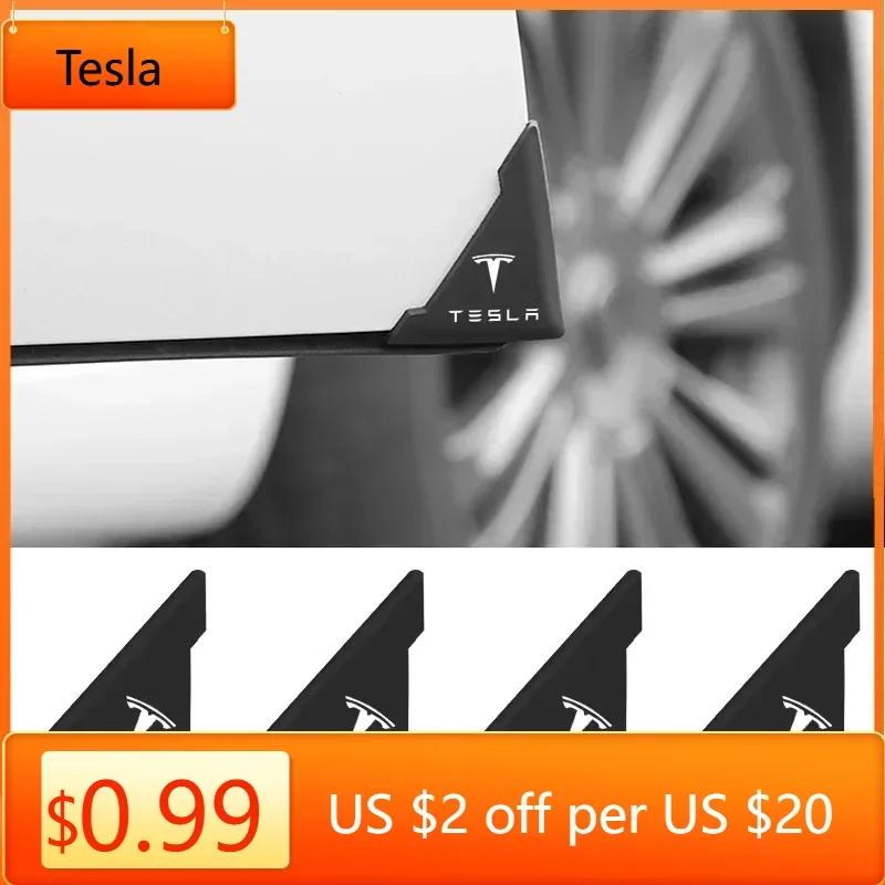 Samolepka na auto Tesla 2ks Silikonový kryt rohu dveří auta Chránič nárazníku proti poškrábání Pro Tesla model 3 model X Y styl MODEL S R