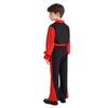 Chlapecký outfit na flamenco tanec Color Block Sklápěcí límeček Dlouhý naberaný rukáv Svetr Kalhoty s elastickým pasem Pásek