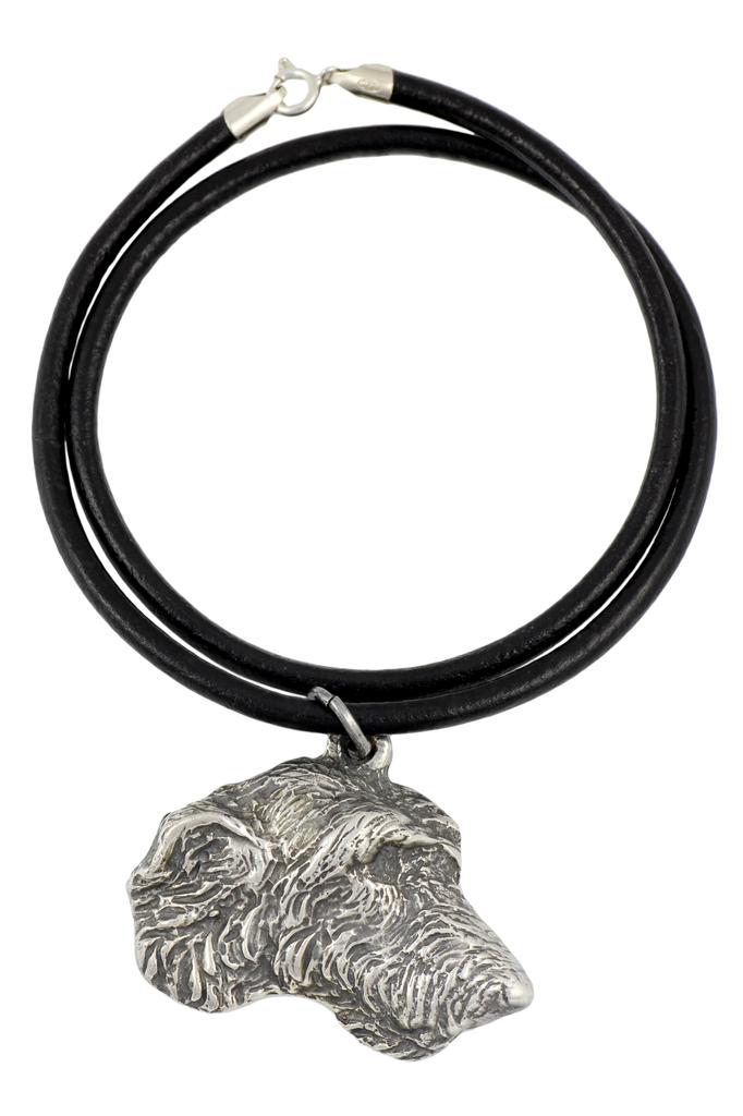 Irish Wolfhound – Dog necklace in gift box, silver-plated locket for dog fan | Art-Dog