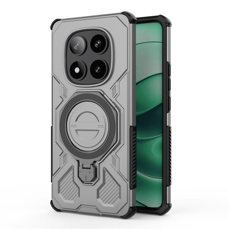 For Xiaomi Redmi Note 14 Pro 5G Case Cover Holder Magnetic Wireless Charging Protective Phone Case On Redmi Note 14 Pro 5G Funda