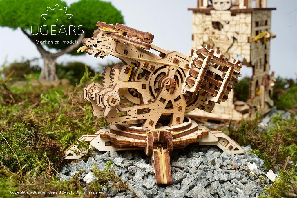 Ugears Archballista and Siege Tower 70048 Wooden Toy 3D Puzzle Archballista-Tower