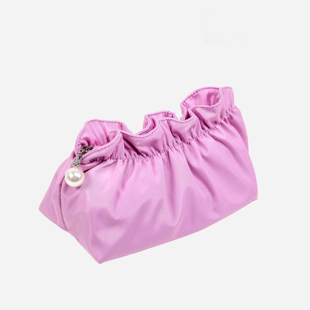 

Pearl Cloth Makeup Bag Zipper Skincare Storage Bag INS Cosmetic Bag Outdoor Style 7