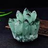 Green & White Crystal Cluster: Raw Stone Ornament for Purification, Home Decor & Jewelry Gift