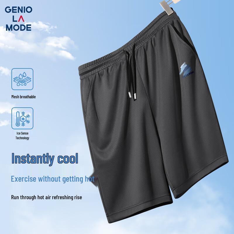 

GENIOLAMODE Men s Ice Silk Quick-Dry Beach Shorts 2XL