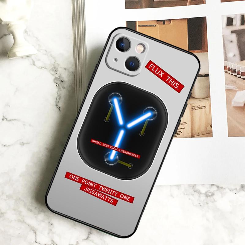 

Back To The Future OUTATIME Phone Case For iPhone 17 16 15 14 12 11 13 Pro Max Plus 12 13 Mini 16e 17 Air Cover Coque iPhone 14 Pro