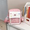 Cross-border Girls Anime Ita Bag - Large Capacity Transparent Button Shoulder Bag