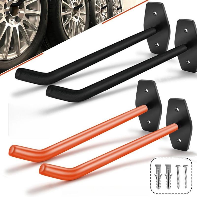 1PCS ladder garage garden tool hook set, tire hook wall load-bearing storage metal tire