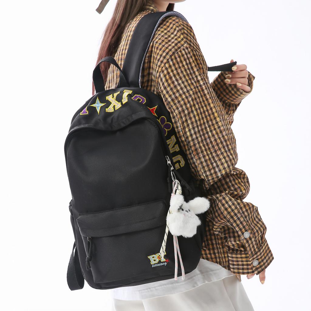 Schoolbag New School Bag Junior High School Student College Student High School Student Backpack Simple Versatile Large Capacity Campus Backpack
