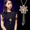 Koreanische Mode Blume Anhänger Schneeflocke Choker Damen Quaste Halskette Zartes Valentinstagsgeschenk Produkt Kleidungszubehör