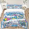 3pcs Cinnamoroll's Magical Birthday Adventure Print Bedding Set (1 Cover + 2 Pillowcases, Without Inserts),  Soft and Comfortable S007