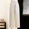 Lightweight Elastic Waist Wide Leg Pants for Middle-Aged and Elderly Women