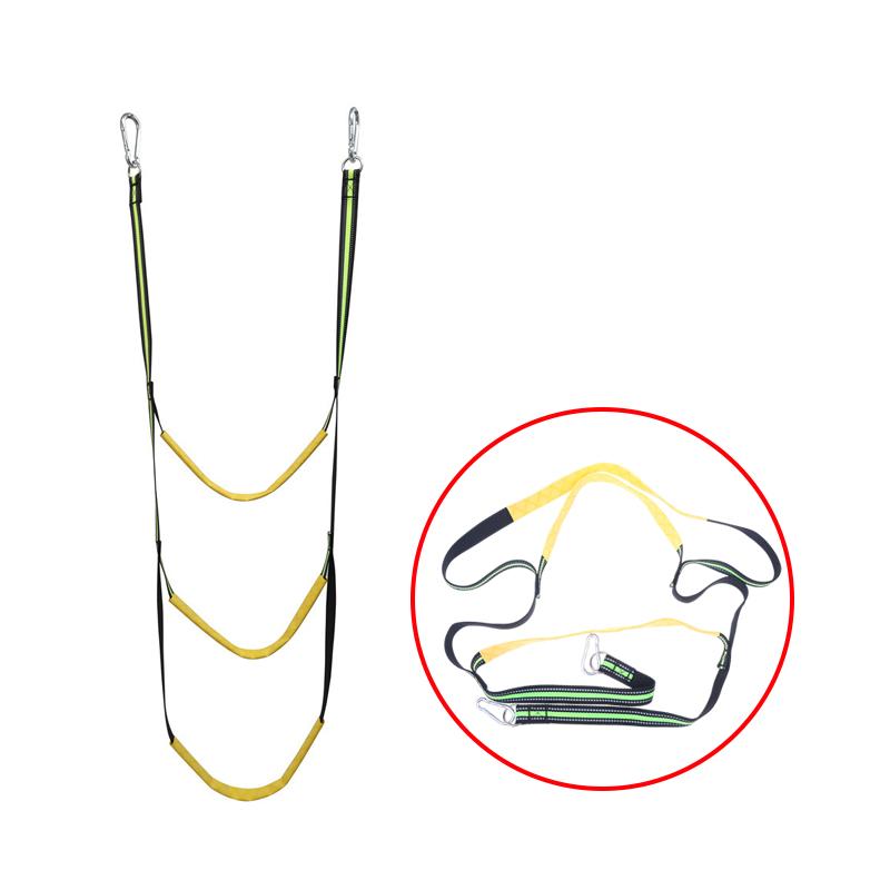 Стартовая лестница Нейлоновая лодочная веревочная лестница Складная вспомогательная морская веревка 3-ступенчатая портативная веревочная трап для надувной лодки зелёный