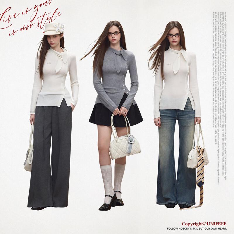 unifree Women's Slim Fit Pullover Knit Sweater