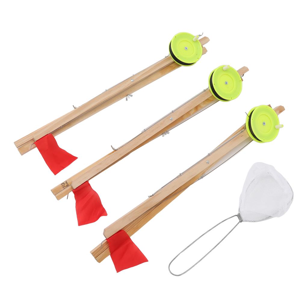 3Pcs Ice Fishing Flag Ice Fishing Tip Up Flag Replacement for Outdoor Winter River
