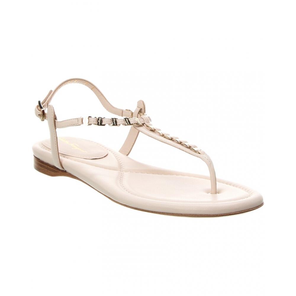 

Salvatore Ferragamo Кожаные сандалии Ferragamo Tahiti белый