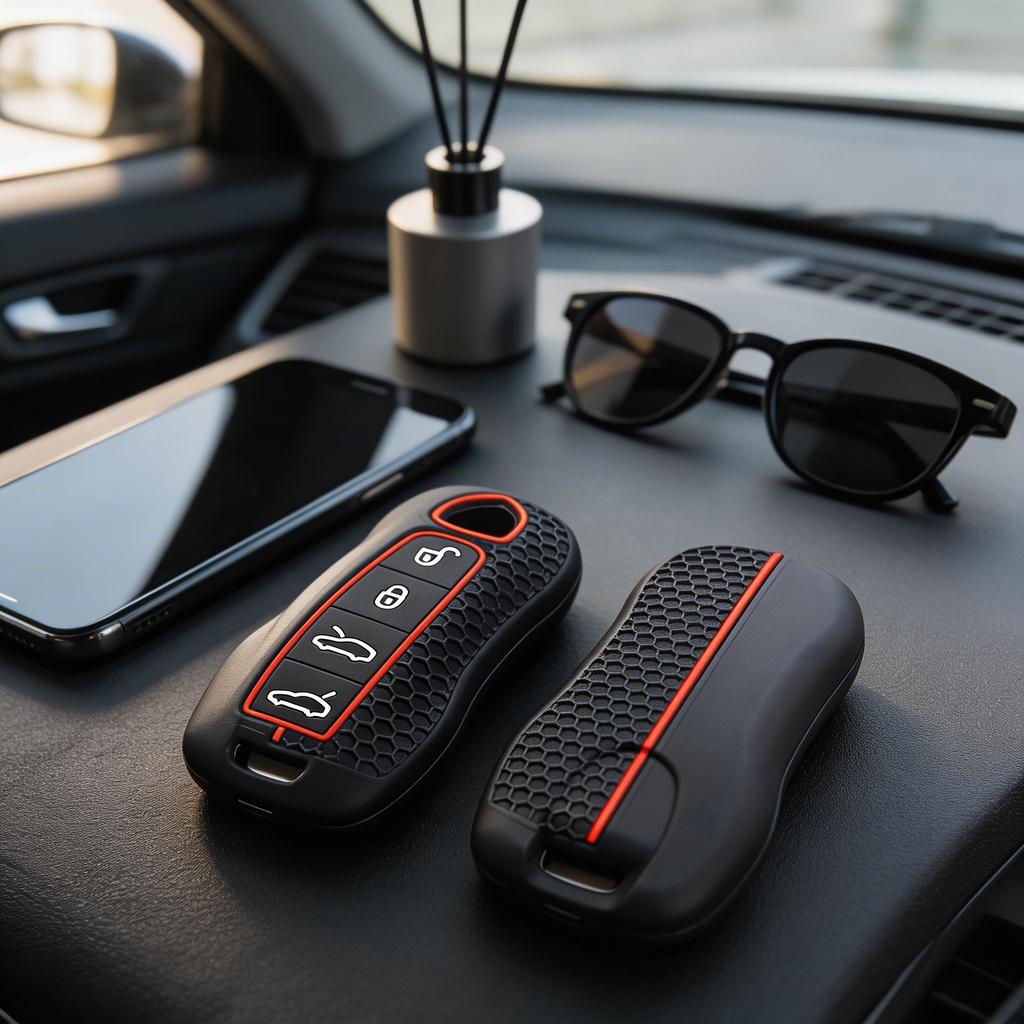 Silicone Car Key Case for Porsche Panamera Macan Cayenne 92A Boxster Carrera Cayman 911 981 991 918 Rubber Remote Cover Shell