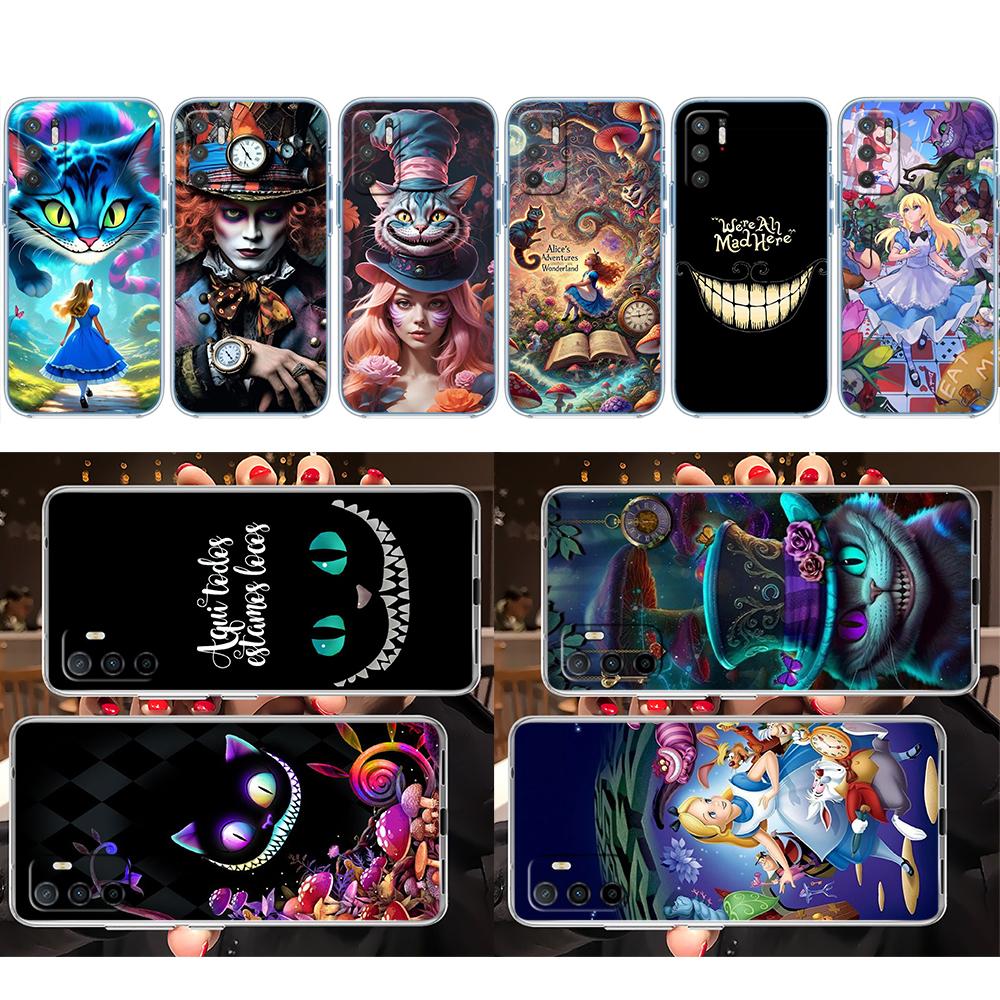CJ3 Alice in Wonderland Cat Princess Case for LG K22 K30 K40 K41 K42 K50 K50S K51 K51S K52 K61 K62 K71 K92 Q60 Q61 V40 V50 V60