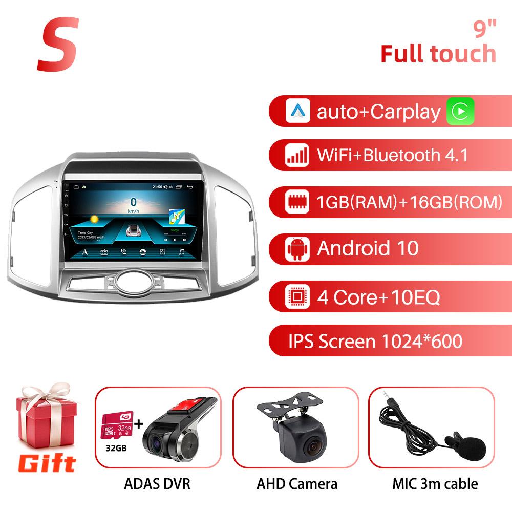 2 Din Android Car Radio for Chevrolet Captiva 2012-2017 9" Stereo Receiver GPS Bluetooth-compatible Navigation Multimedia Player
