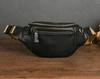 Genuine Leather Waist Bag for Running Fashion Cowskin Men's Chest Bag Waist Bag  Single Shoulder Backpack Male Chest Pack Small