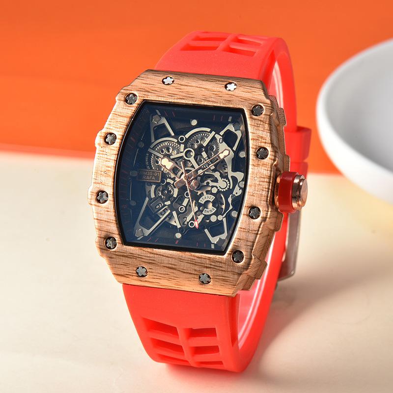 2025 Sports Wine Barrel Quartz Watch Fashion Men's Watch