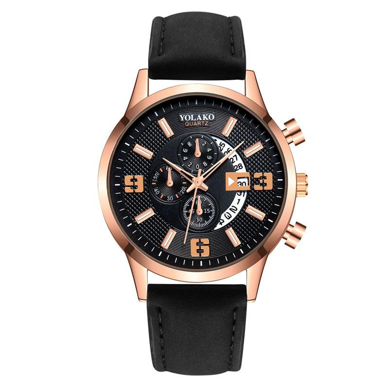 Watches Men'S Leather Watches, Fashion Men'S Casual Business Quartz Watches, Batch