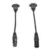 2PCS 3pin XLR3 to RJ45 Female Cable Plug and Play XLR Network Cord for LED Strip Recording Studio
