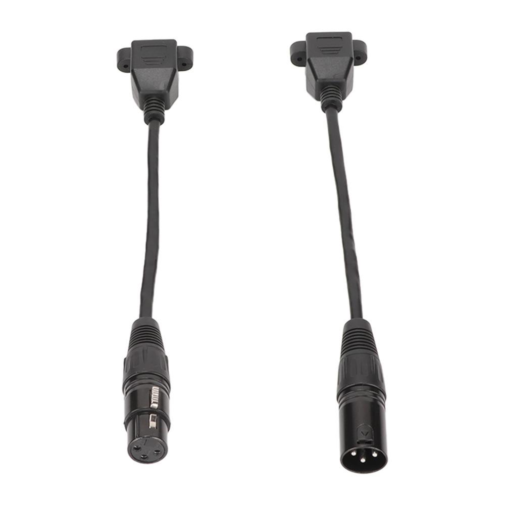 2PCS 3pin XLR3 to RJ45 Female Cable Plug and Play XLR Network Cord for LED Strip Recording Studio